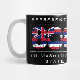 Rep Da 808 in Washington State by Hawaii Nei All Day Mug